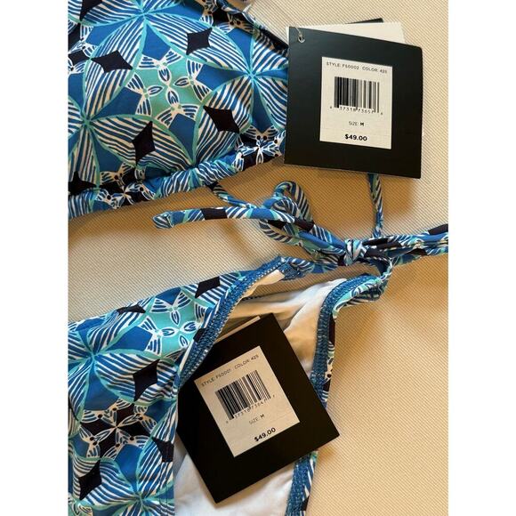 Echo Side Tie Bikini Set Bottom Medium Med M NWT - Picture 3 of 3